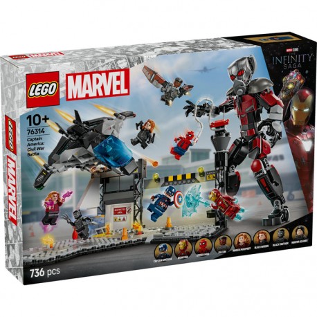 76314 LEGO Marvel - Екшън битка от Първият отмъстител: Войната на героите