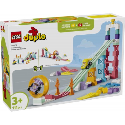 LEGO® DUPLO® 10478 - 3 в 1 Креативни рампи с превозни средства
