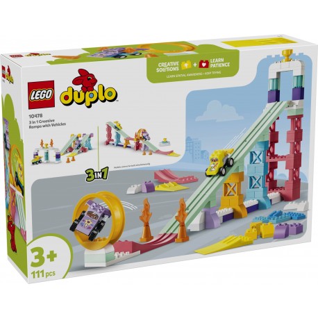 LEGO® DUPLO® 10478 - 3 в 1 Креативни рампи с превозни средства
